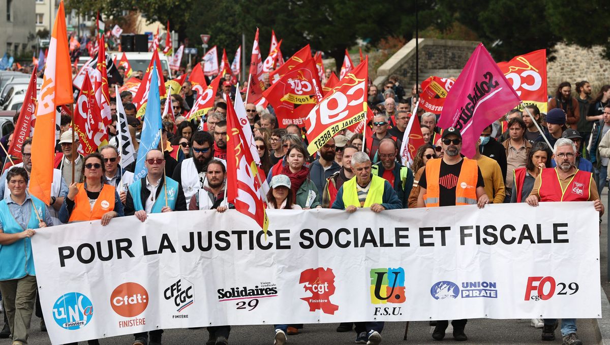 Mobilisation du 2 octobre : 195 000 manifestants en France selon le ministère de l’Intérieur, «près de 600 000» selon la CGT
