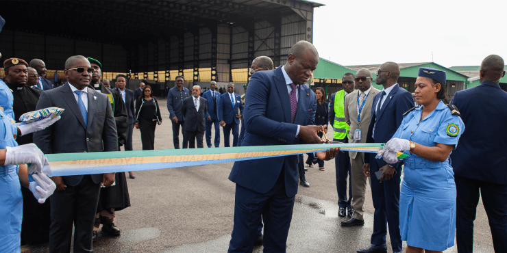 Le Chef de l’État préside la cérémonie d’acquisition d’un Airbus A320 par la compagnie Fly Gabon
