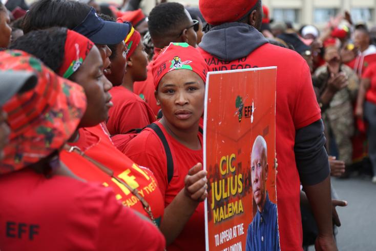 Afrique du Sud: manifestation avant le prononcé de la sentence de l'incendiaire Malema